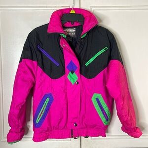 Express metro kids ski coat size M 10-12 pink